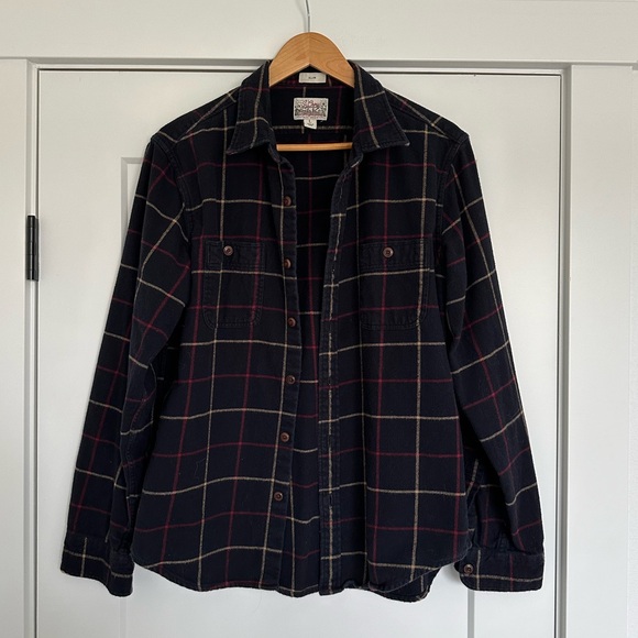 J. Crew Midweight Flannel Button Down - Picture 1 of 4